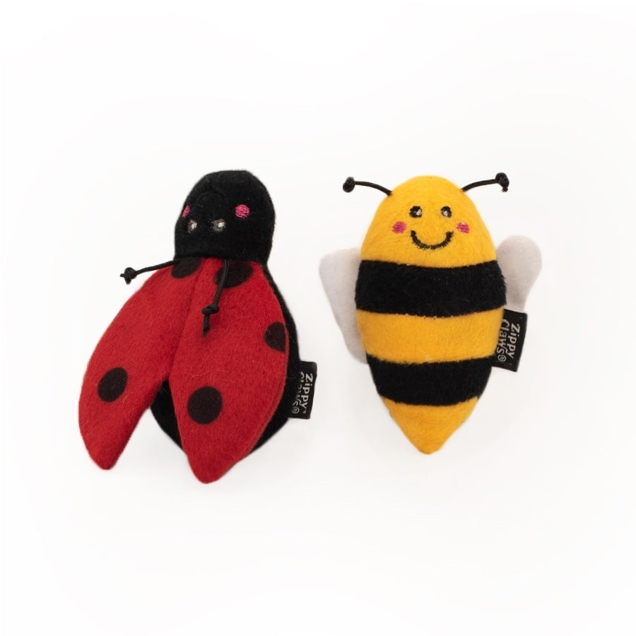 Zippy Paws ZippyClaws Cat Toy - Ladybug and Bee 2-Pack Zippy Paws