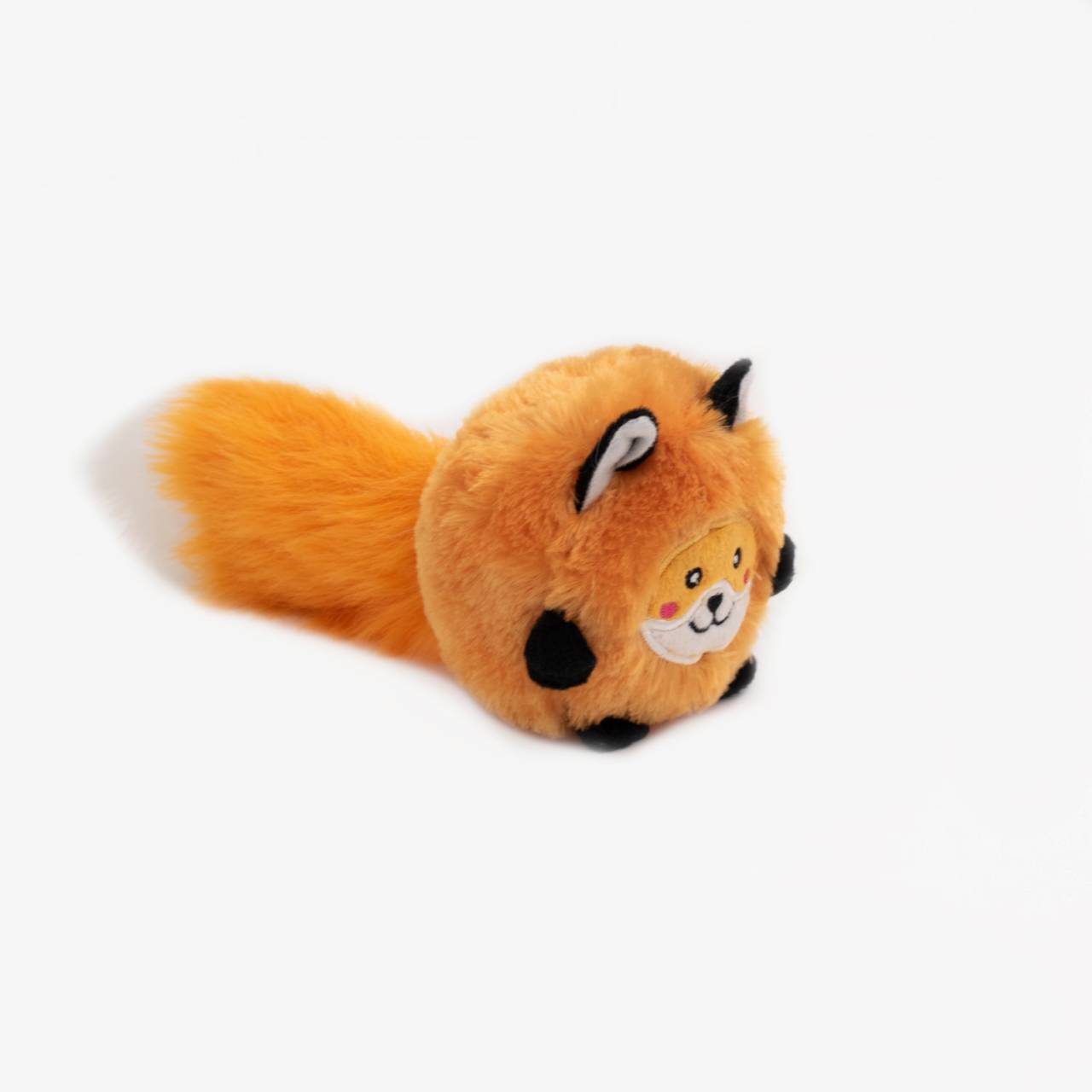 Zippy Paws Bushy Throw Crinkly Plush Fetch Dog Toy - Fox Zippy Paws