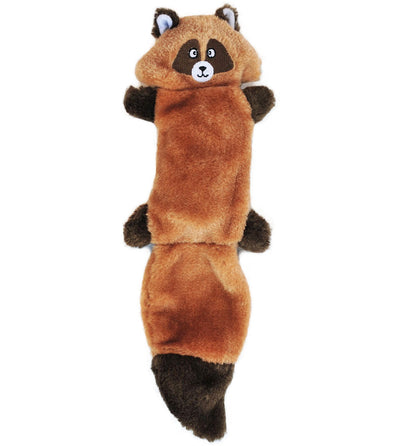 Zippy Paws Stuffing Free Squeaker Dog Toy - Zingy Raccoon Zippy Paws