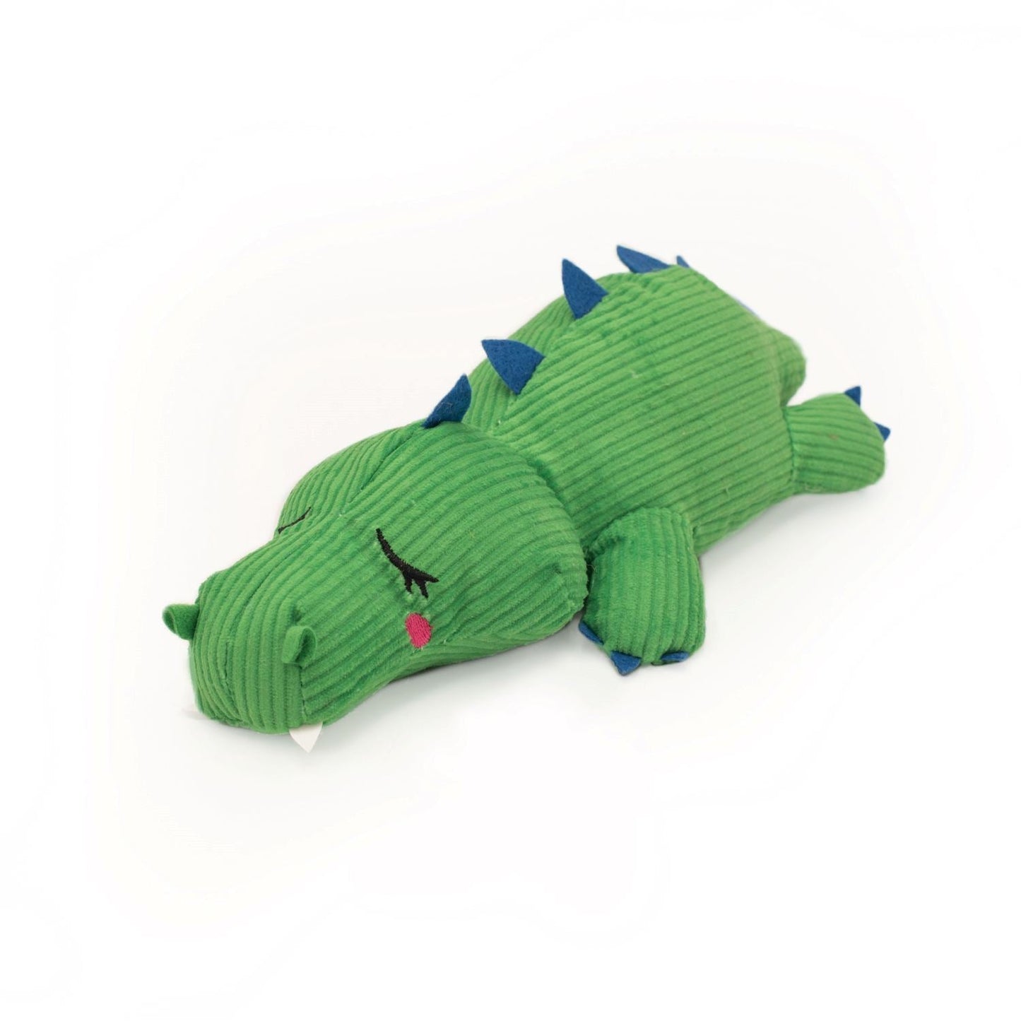Zippy Paws Snooziez with Silent Shhhqueaker Plush Dog Toy - Alligator Zippy Paws