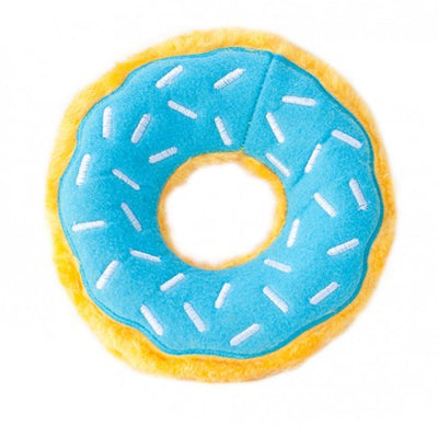 Zippy Paws Donutz Squeaker Dog Toy in a Variety of "Flavours" - Blueberry Zippy Paws