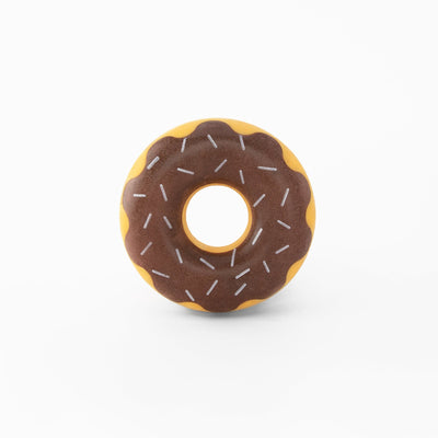 Zippy Paws ZippyTuff Donutz Squeaker Dog Toy - Chocolate Zippy Paws