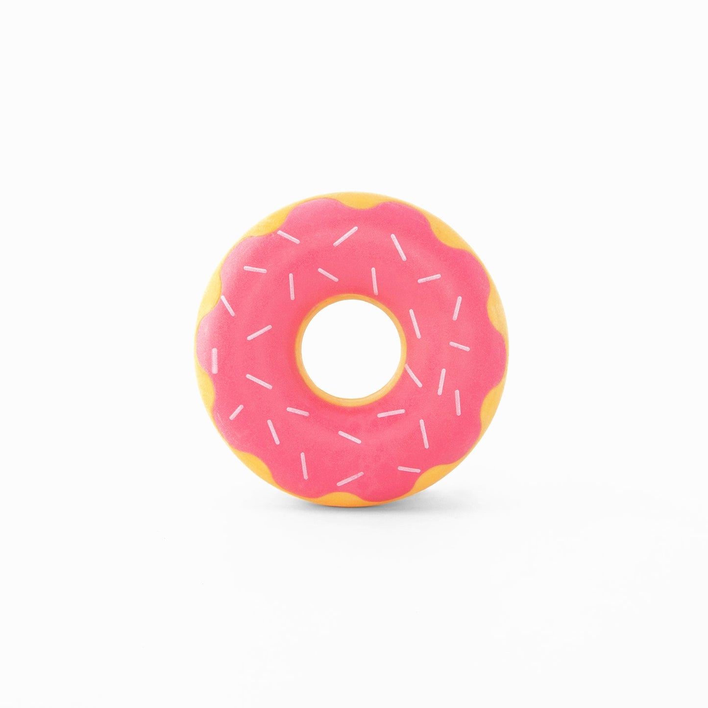 Zippy Paws ZippyTuff Donutz Squeaker Dog Toy - Strawberry Zippy Paws