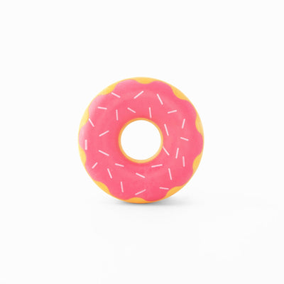 Zippy Paws ZippyTuff Donutz Squeaker Dog Toy - Strawberry Zippy Paws