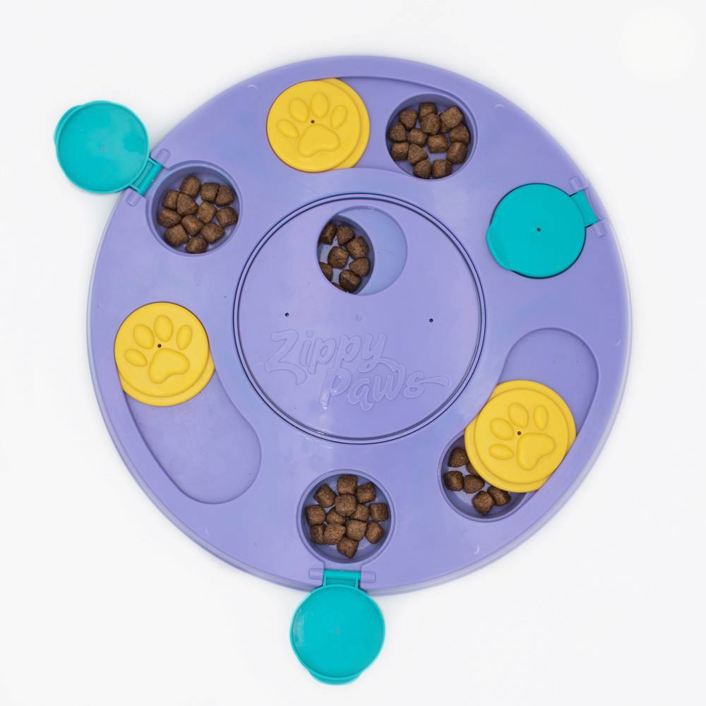 Zippy Paws SmartyPaws Puzzler Feeder Interactive Dog Toy - Purple Zippy Paws
