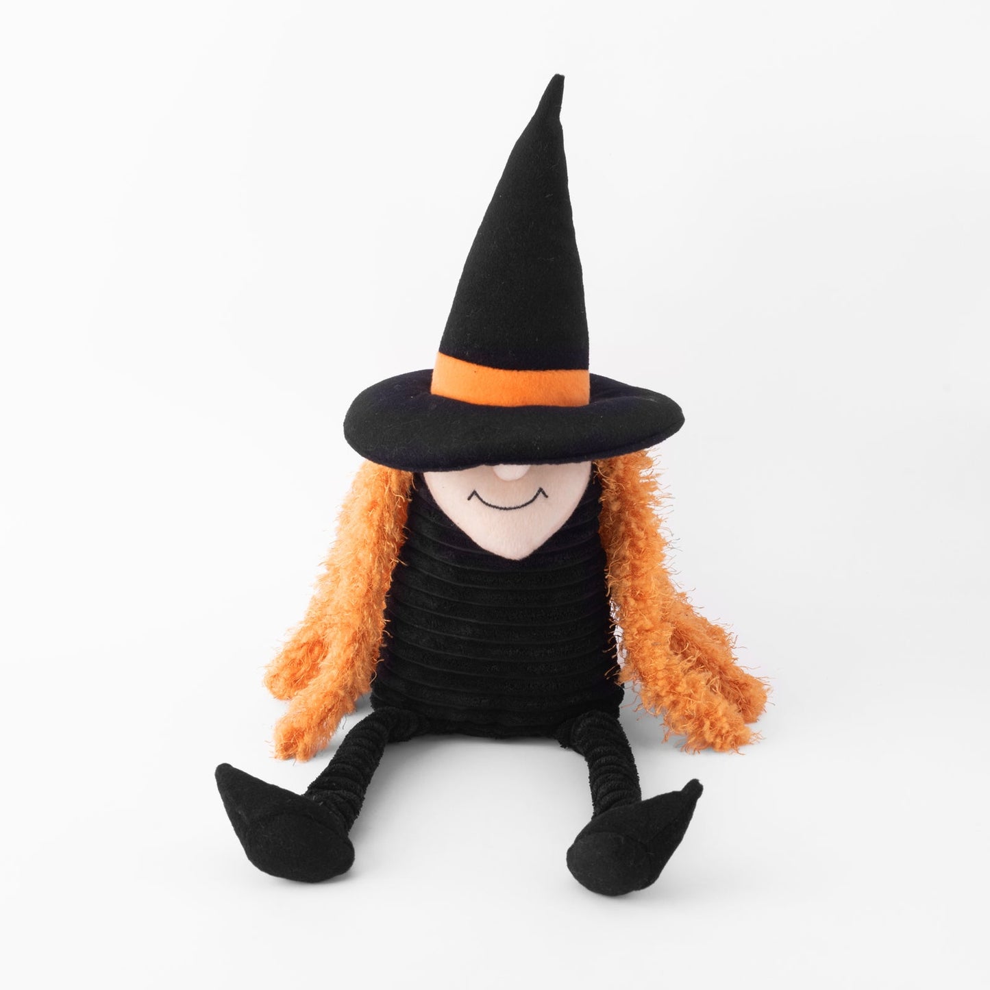 Zippy Paws Halloween Crinkle Squeaker Dog Toy - Witch with Long Crinkly Legs Zippy Paws