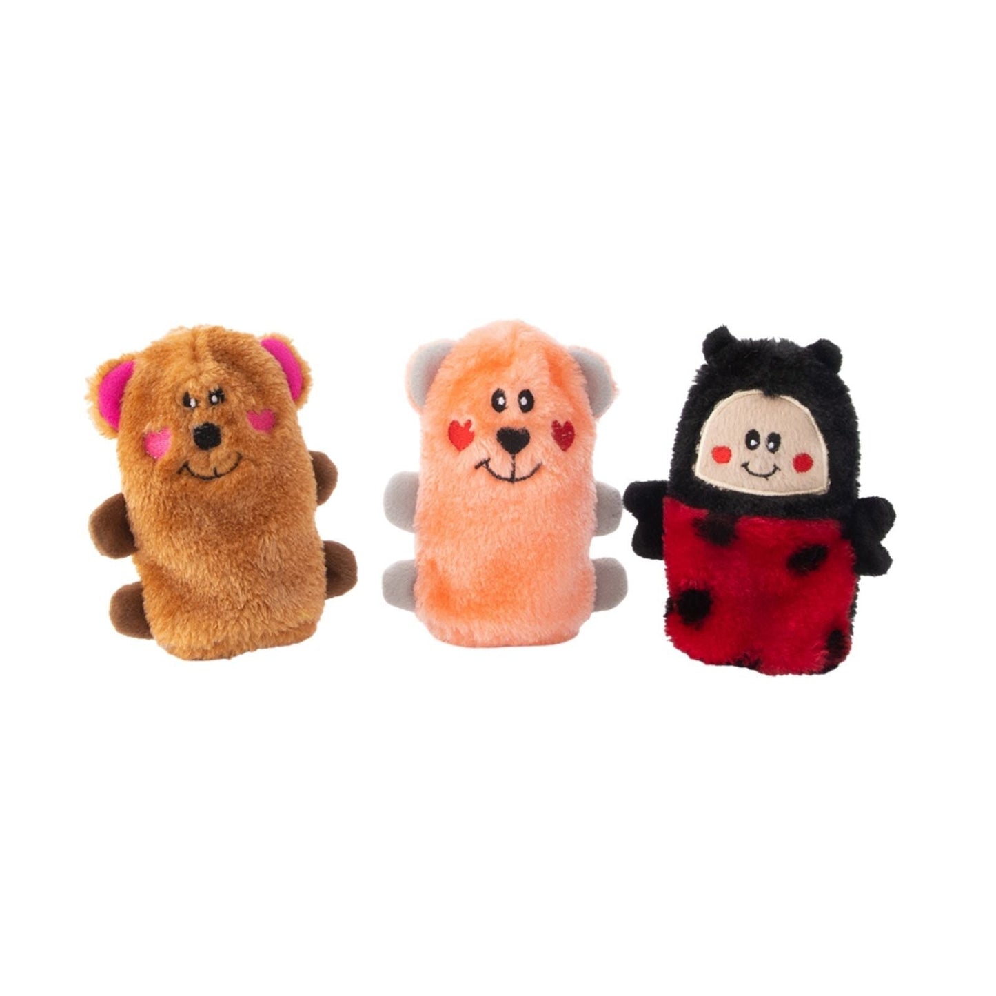 Zippy Paws Valentine’s Squeakie Buddies Squeaker Dog Toys - 3-Pack Zippy Paws