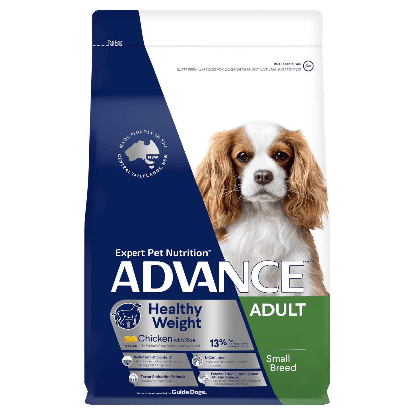 Advance Healthy Weight Small Adult Dog Food – Chicken & Rice Formula