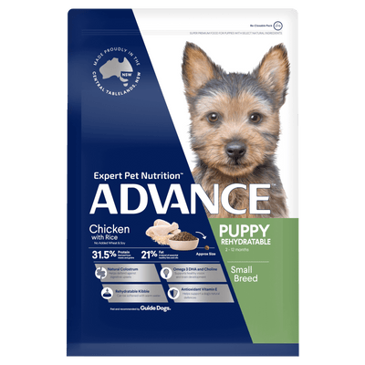 Advance Small Breed Puppy Dry Dog Food Chicken with Rice Rehydratable Formula