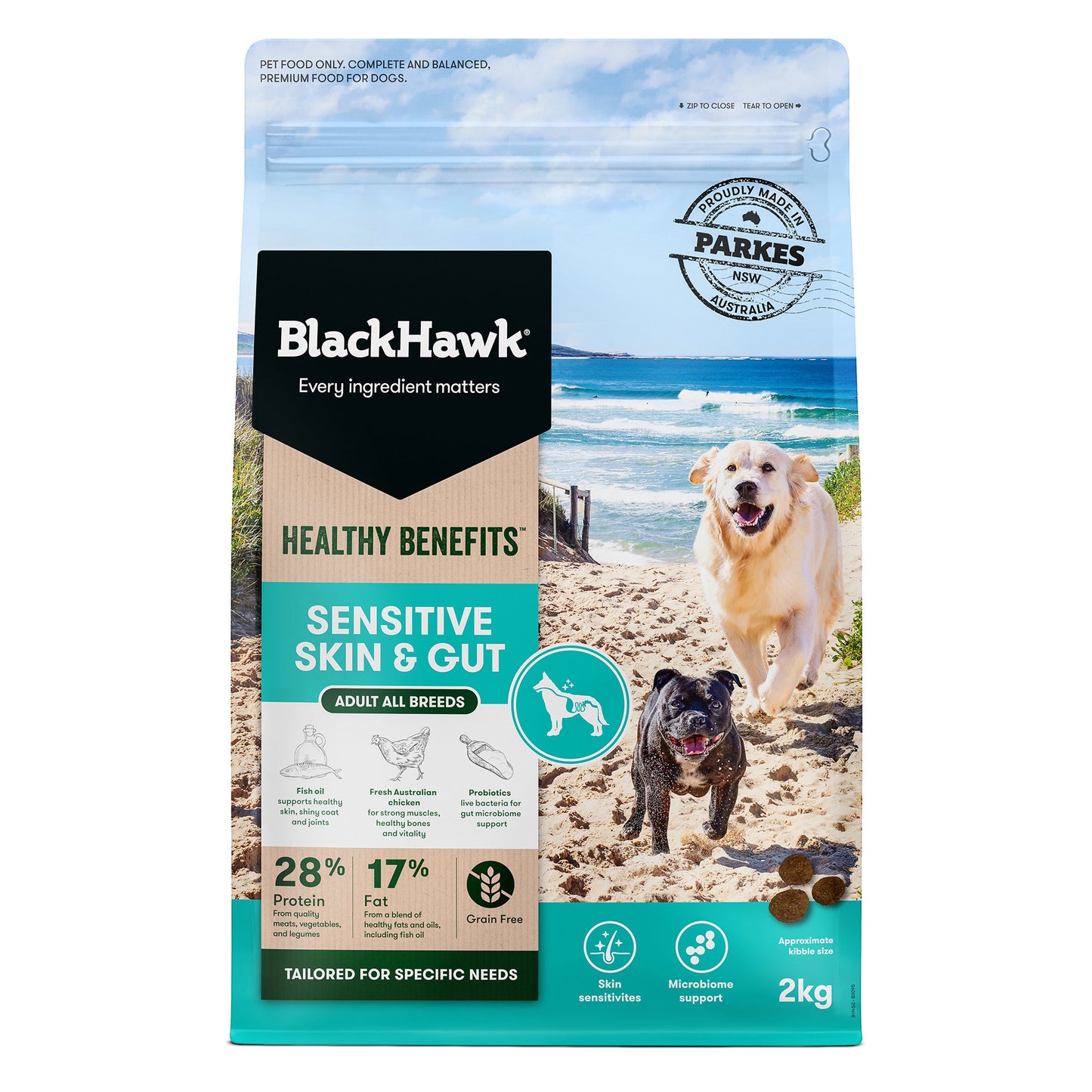 Black Hawk Healthy Benefits Adult Dog Dry Food: Sensitive Skin and Gut Support
