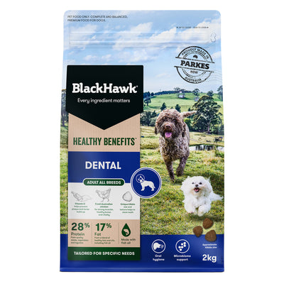 Black Hawk Healthy Benefits Adult Dog Dental Kibble: Optimal Oral Health Formula