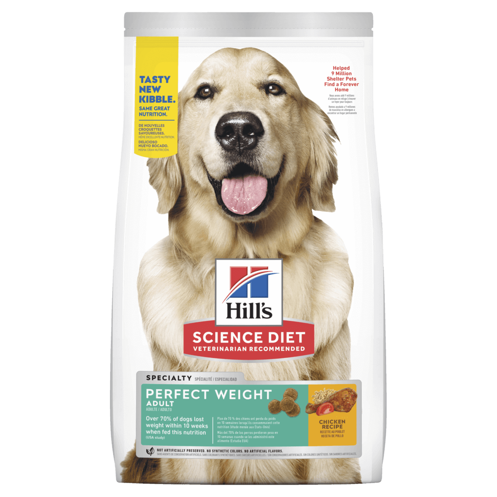 Hill's Science Diet Adult Dog Perfect Weight Dry Food for Optimal Canine Health