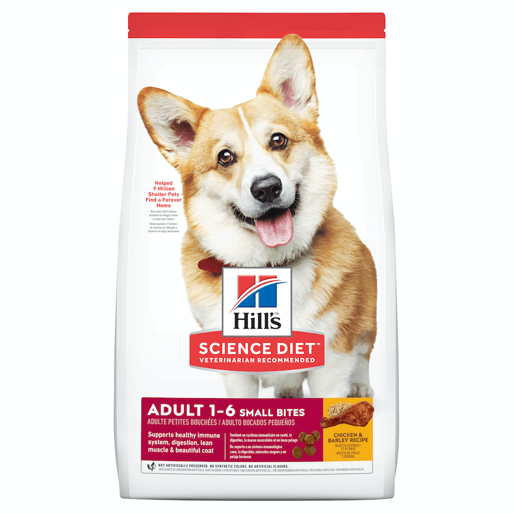 Hill's Science Diet Adult Small Bites Dry Dog Food Chicken 1-6 Years