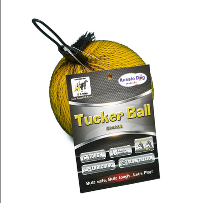 Ultimate Small Dog Tucker Ball: Durable Chew Toy for Interactive Play & Treats