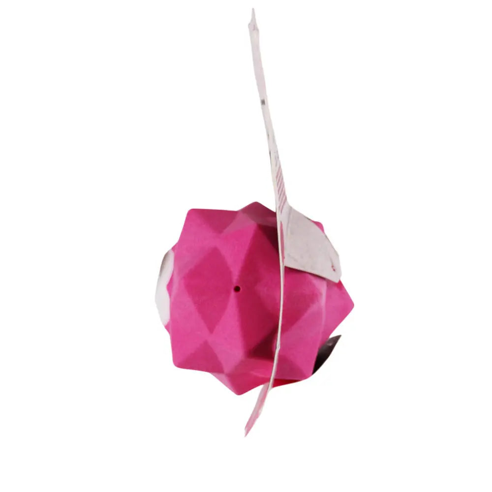 Monster Treat Ball: Durable Pink Rubber Dog Toy for Engaging Play & Treats