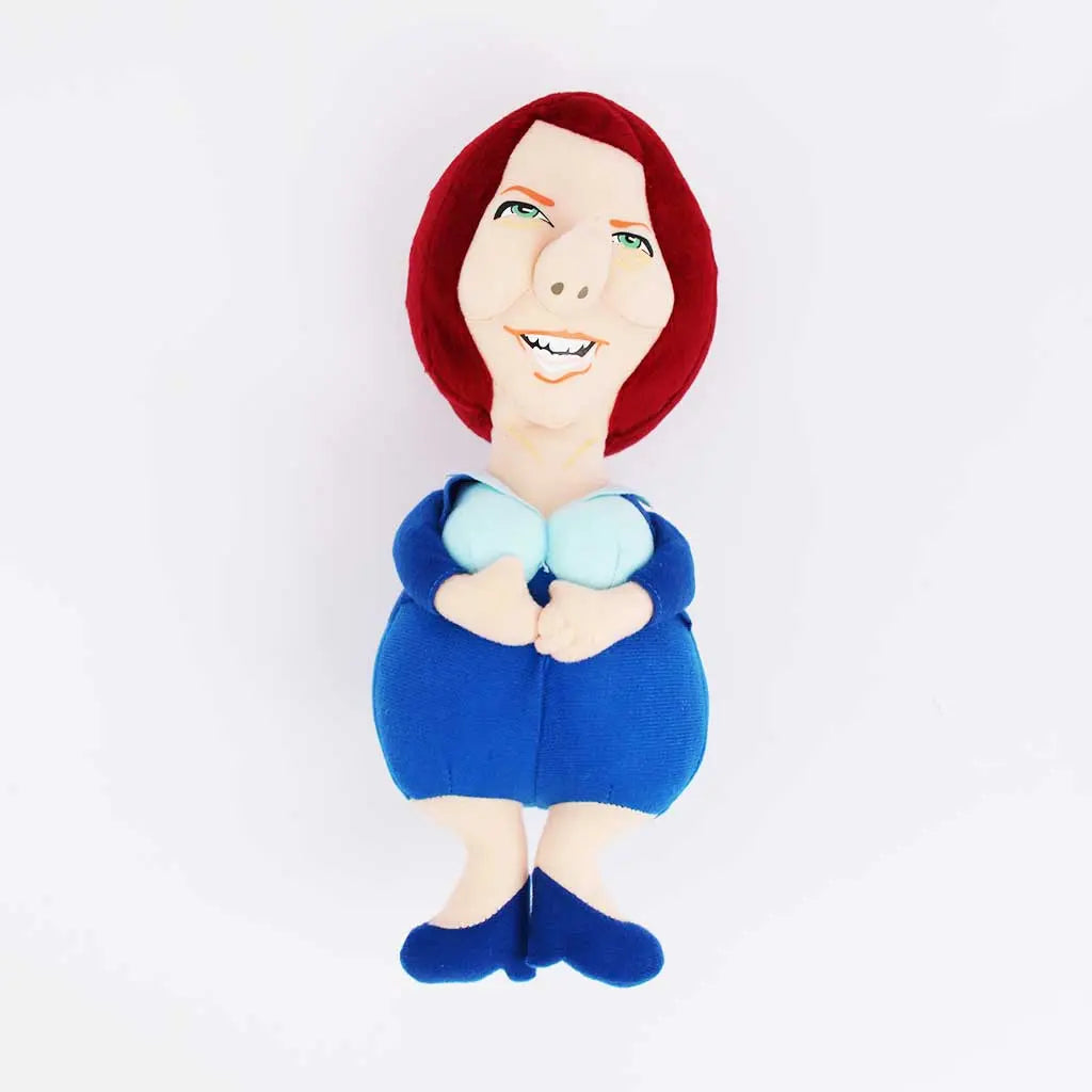 Hilarious Julia Gillard Dog Chew Toy: Durable, Squeaky, Political Fun for Pups