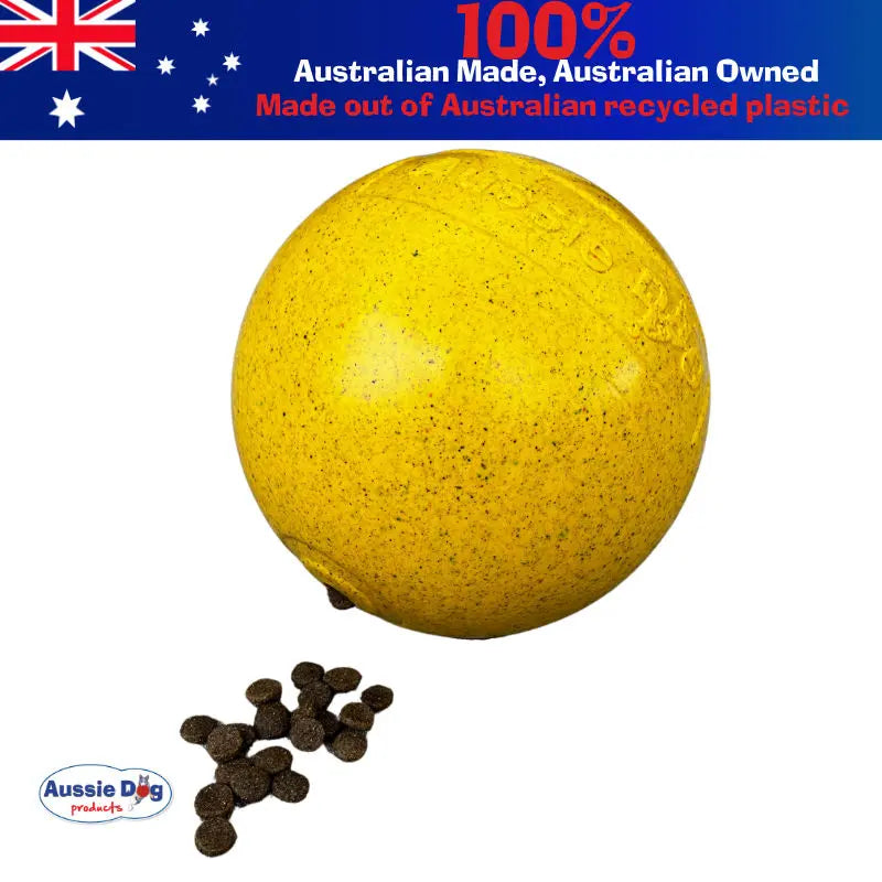 Aussie Dog Tucker Ball Large: Durable Treat Dispensing Dog Toy for Large Breeds