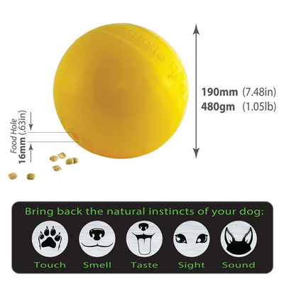 Aussie Dog Tucker Ball Large: Durable Treat Dispensing Dog Toy for Large Breeds
