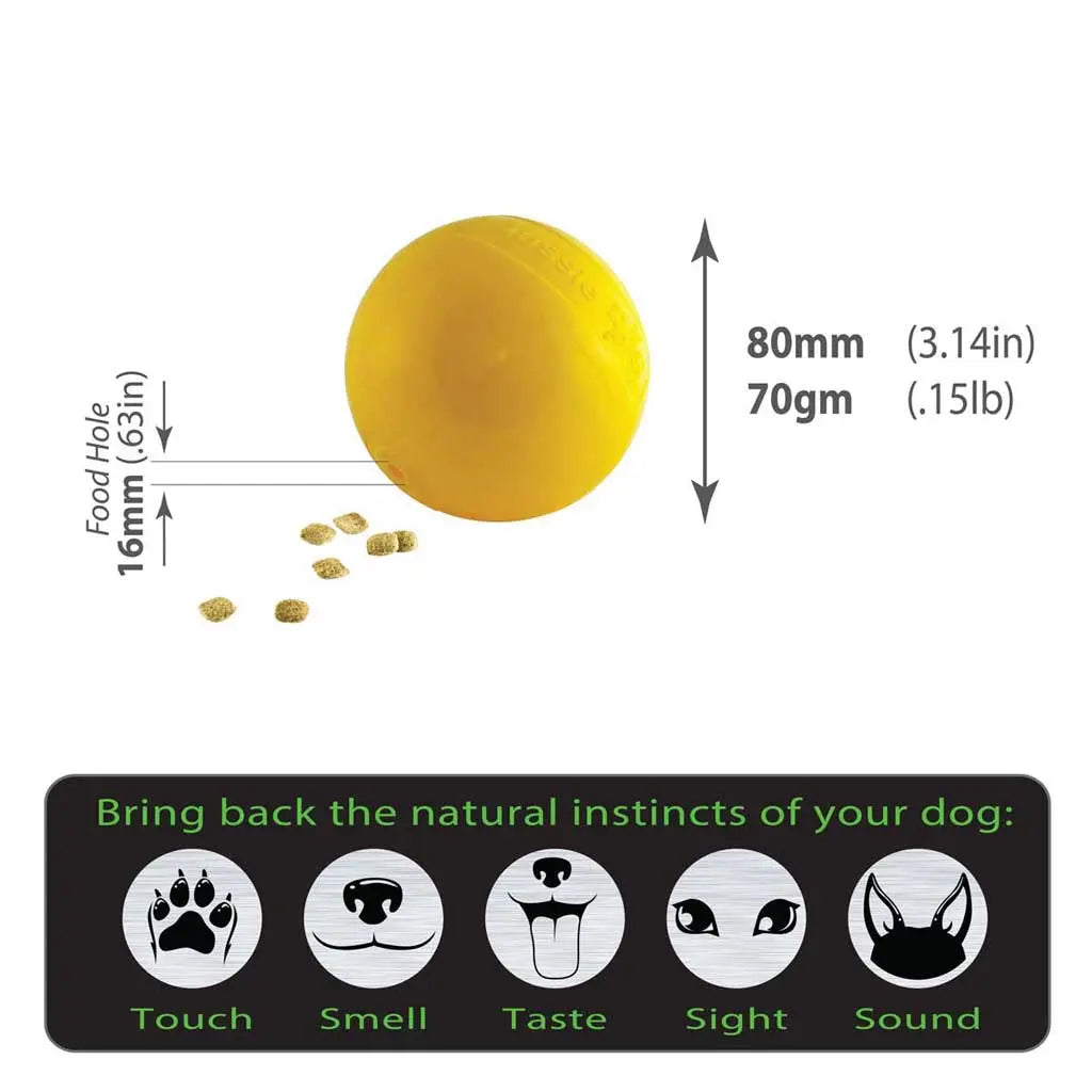 Aussie Dog Mini Tucker Ball: Durable, Treat Dispensing, Interactive Dog Toy