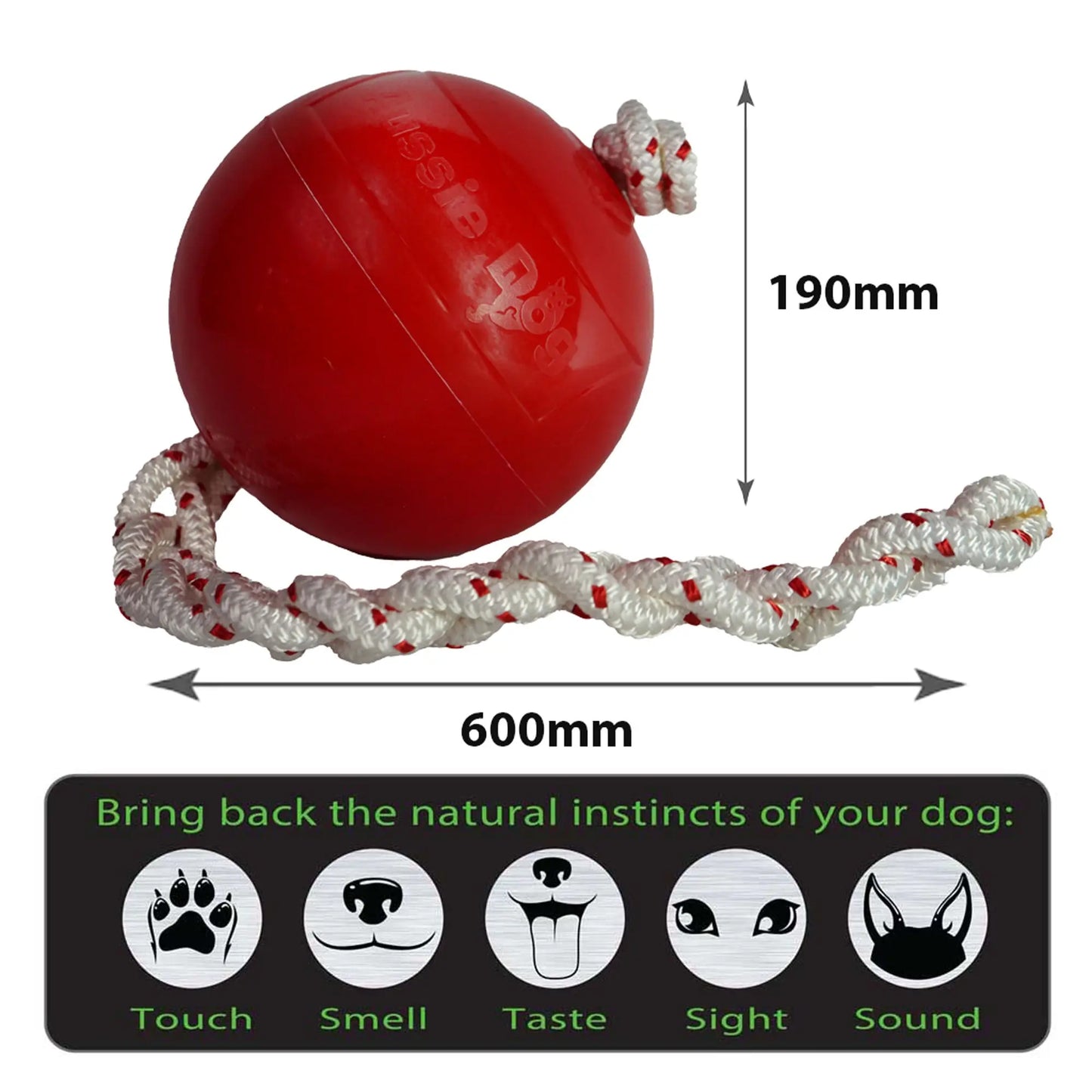 Aussie Dog Dobbin Dragger: Durable Interactive Horse Toy for Playful Equines