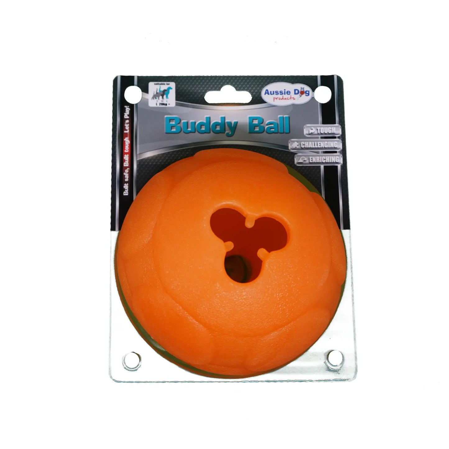Large Buddy Ball: Durable Treat Dispensing Dog Toy for Engaging Play