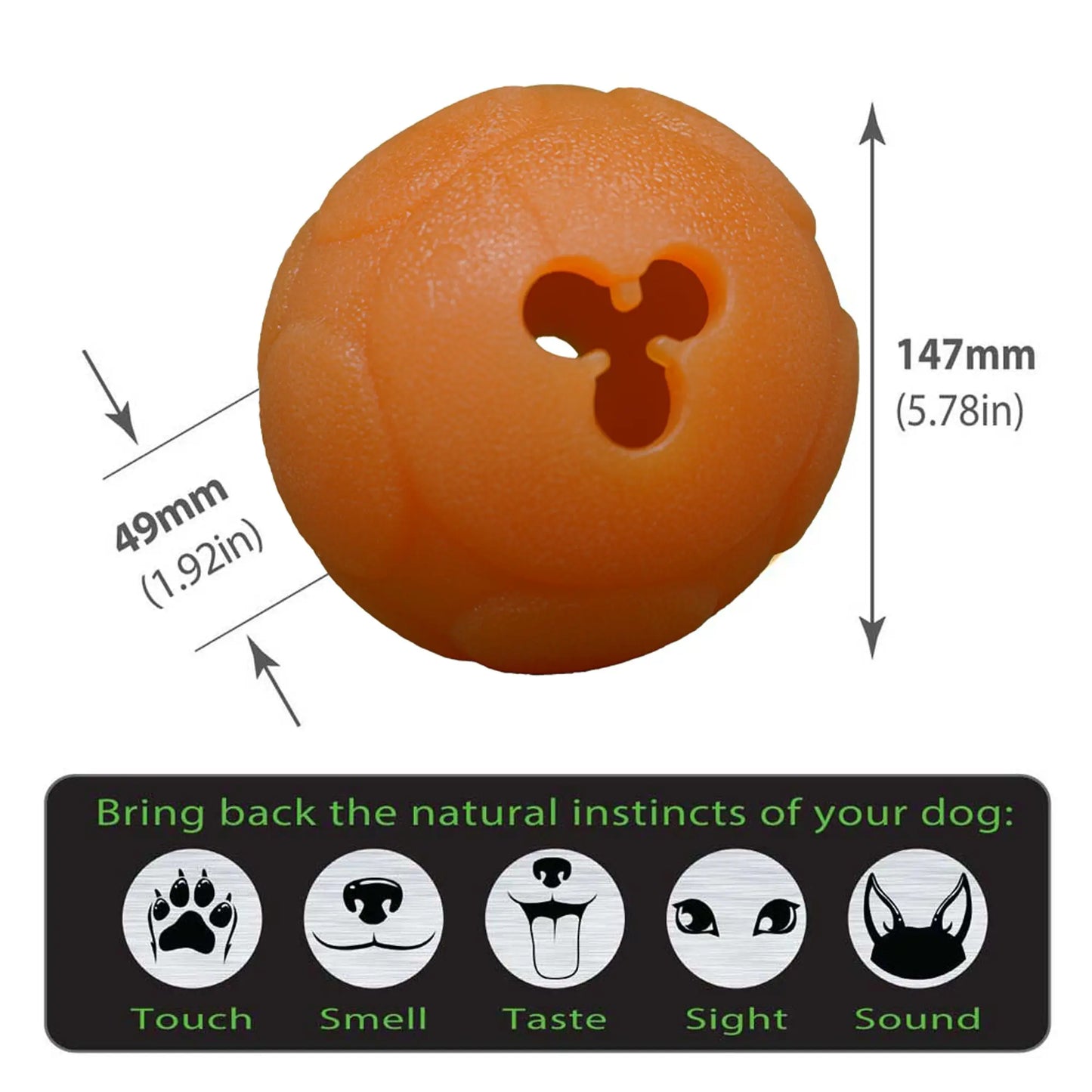Large Buddy Ball: Durable Treat Dispensing Dog Toy for Engaging Play