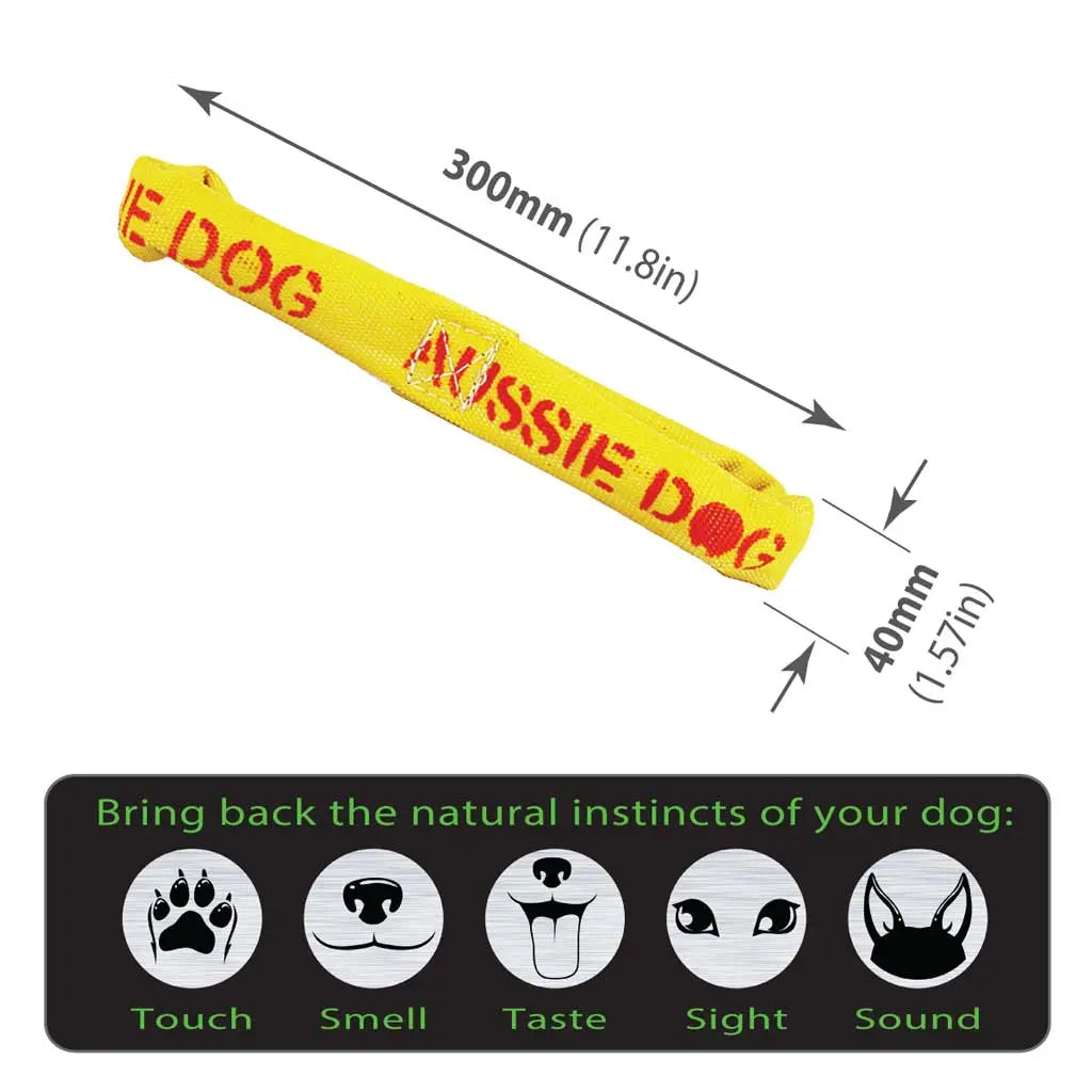 Durable Aussie Dog Tug Toy for Small Dogs - Interactive Fetch and Pull Play