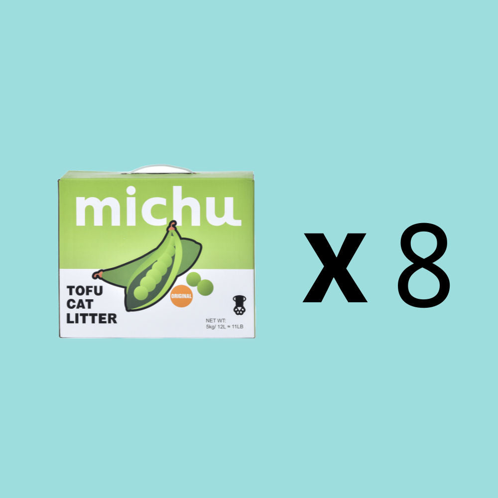 Michu Natural Clumping Tofu Cat Litter 5kg Value Box