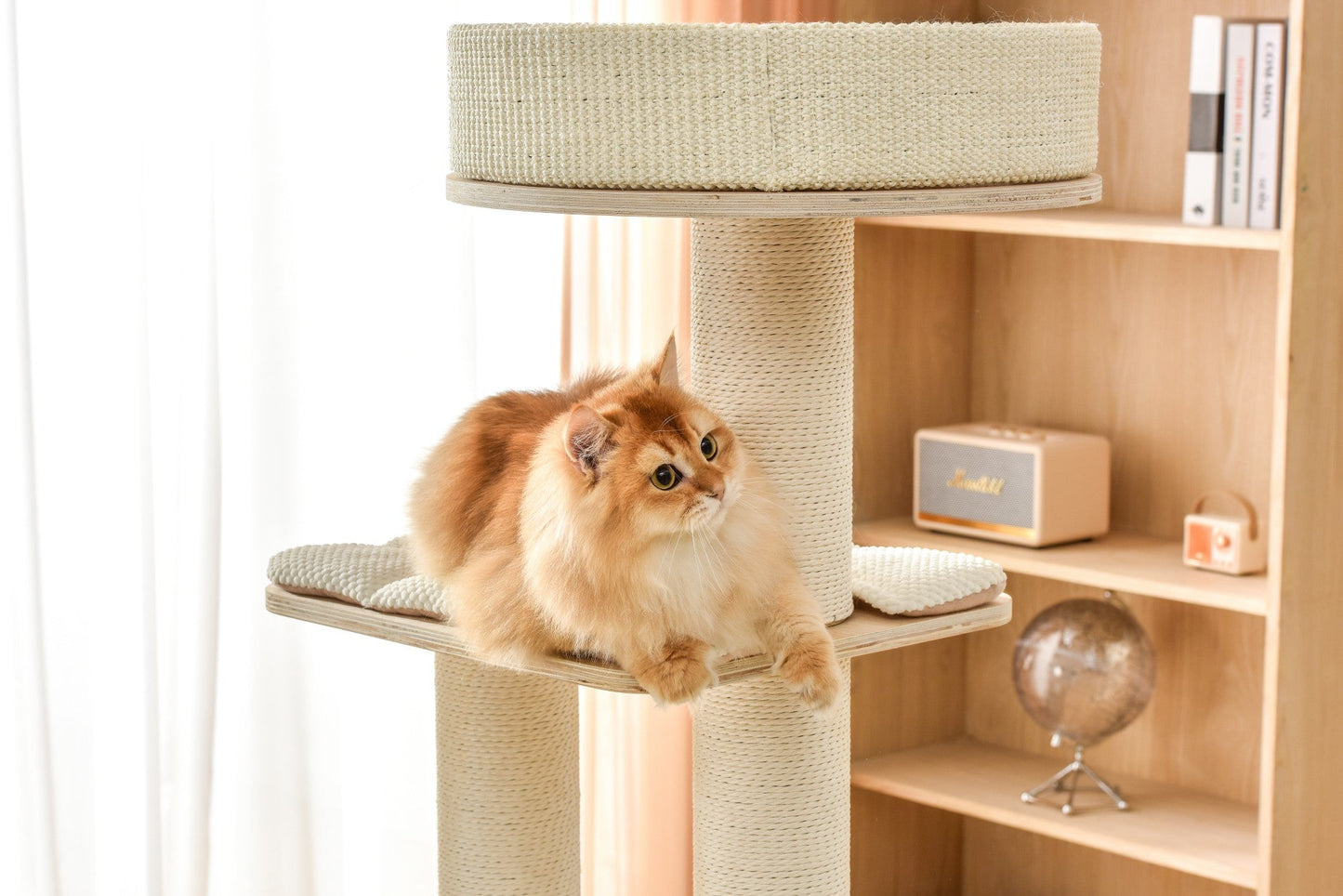 Michu Luna Multi-Layer Solid Wood Cat Nest Tree