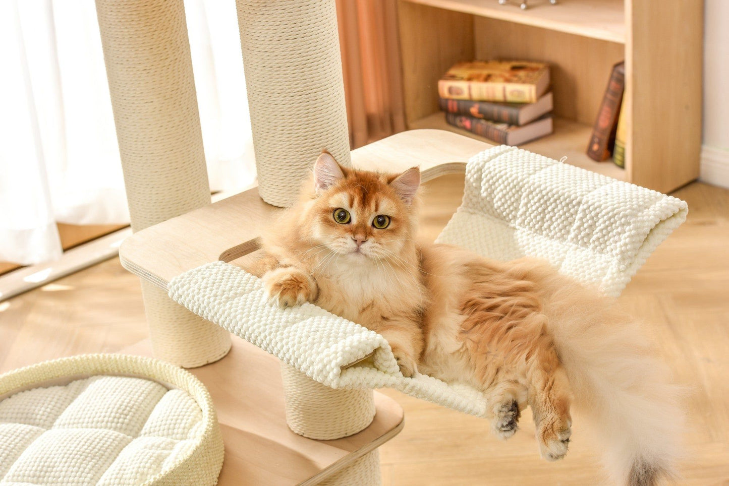 Michu Luna Multi-Layer Solid Wood Cat Nest Tree