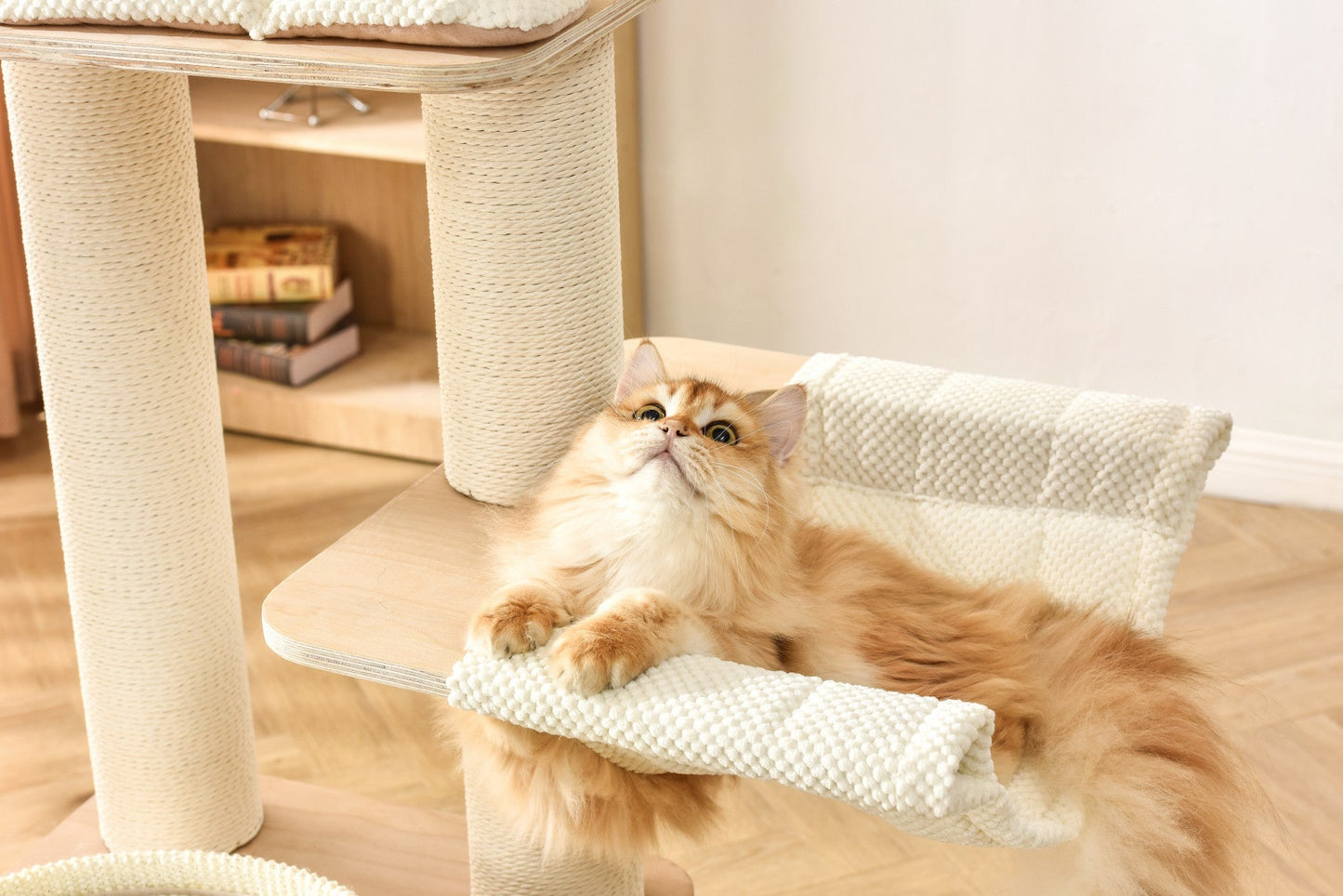 Michu Luna Multi-Layer Solid Wood Cat Nest Tree