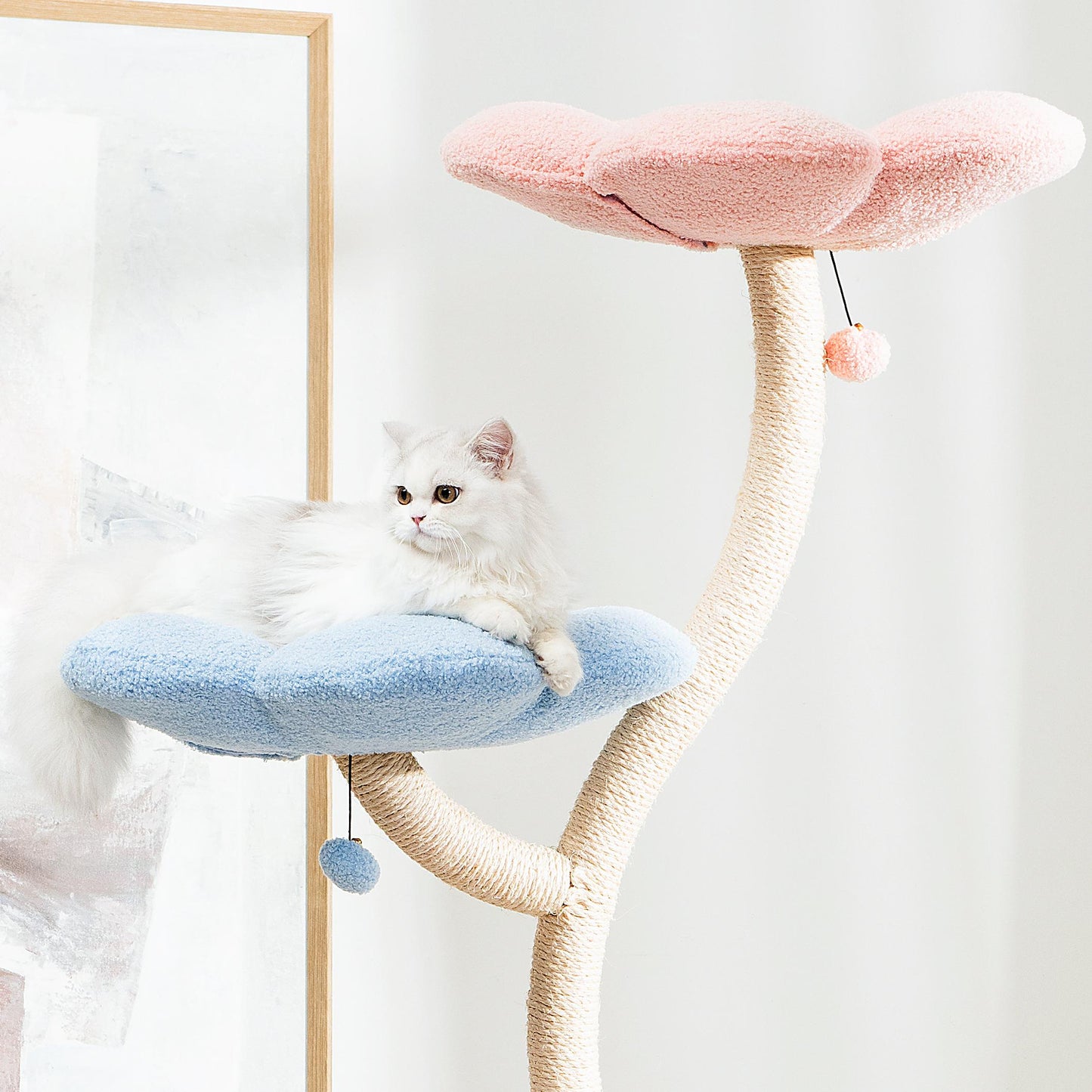 MICHU Fairy 4‑Tier Designer Flower Cat Tree – Deluxe