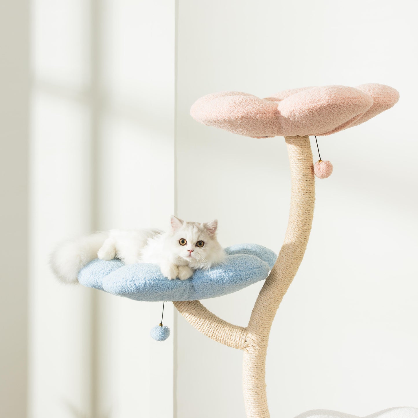 MICHU Fairy 4‑Tier Designer Flower Cat Tree – Deluxe