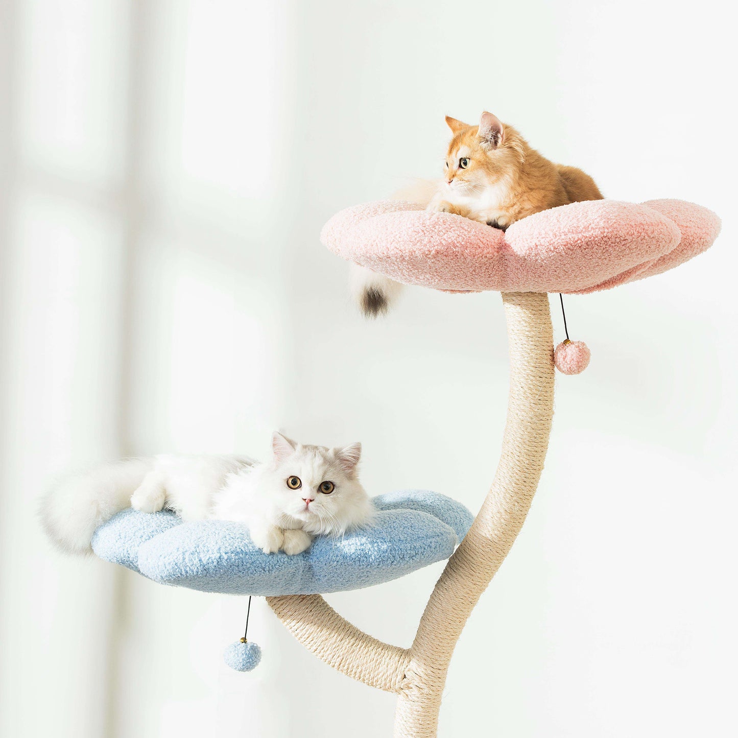 MICHU Fairy 4‑Tier Designer Flower Cat Tree – Deluxe