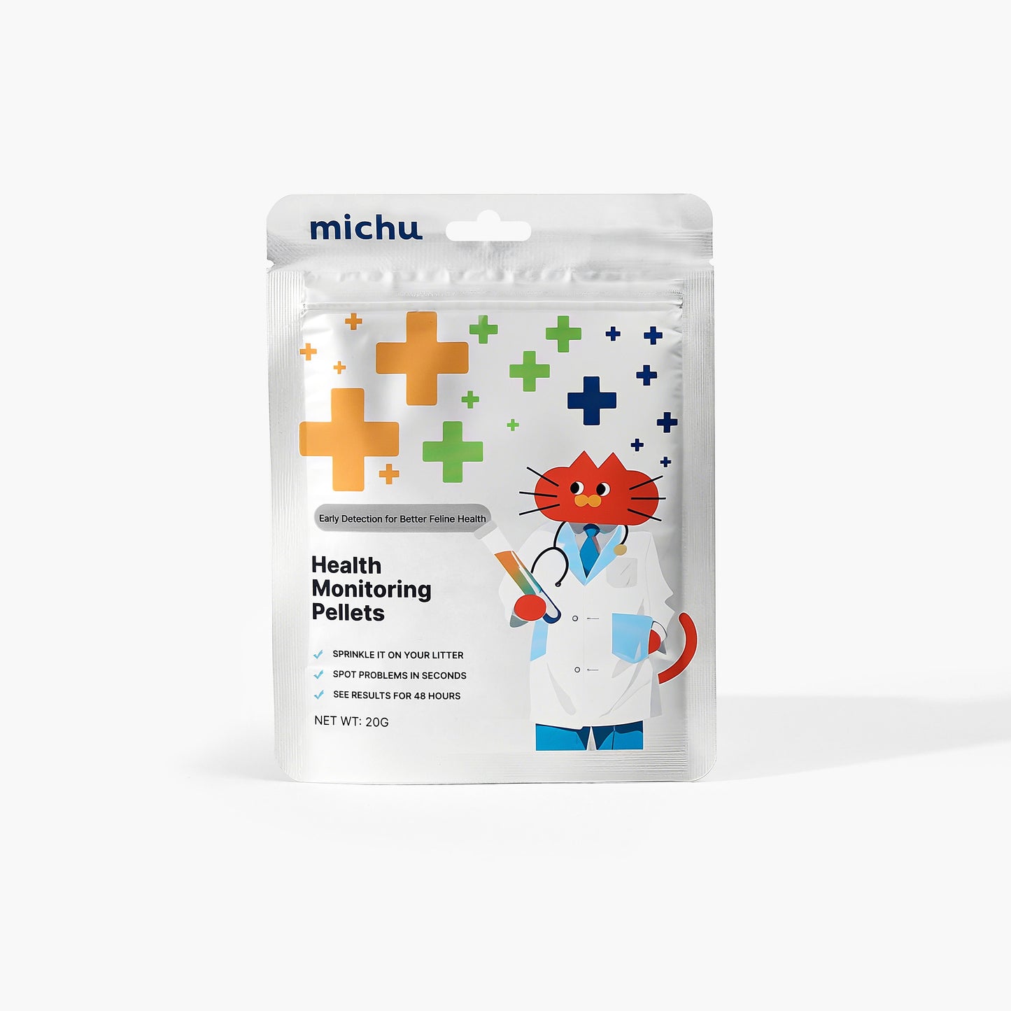 Michu Colour‑Changing Cat Urine Test Pellets – Early Health Monitor