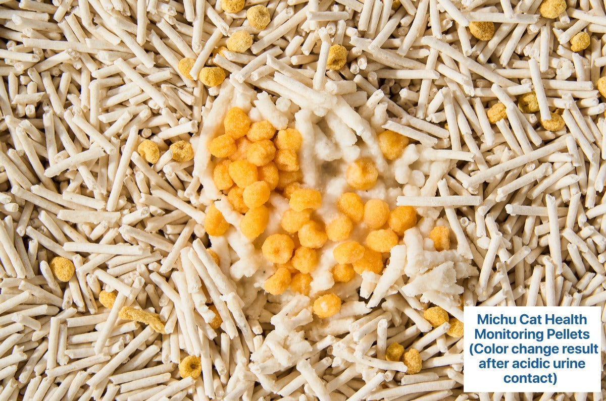 Michu Colour‑Changing Cat Urine Test Pellets – Early Health Monitor