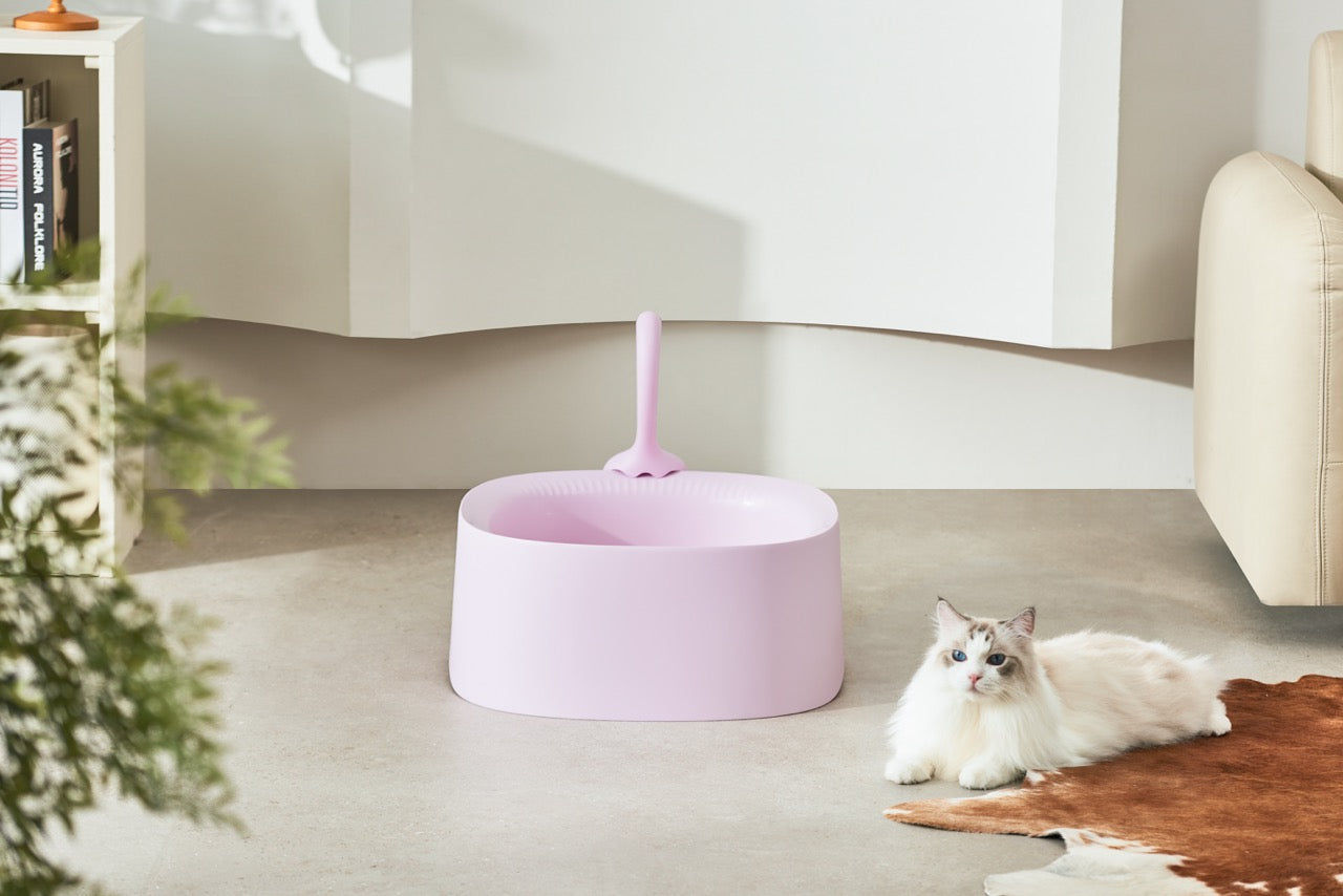 Michu Macaron Extra Large High Edge Open Cat Litter Box