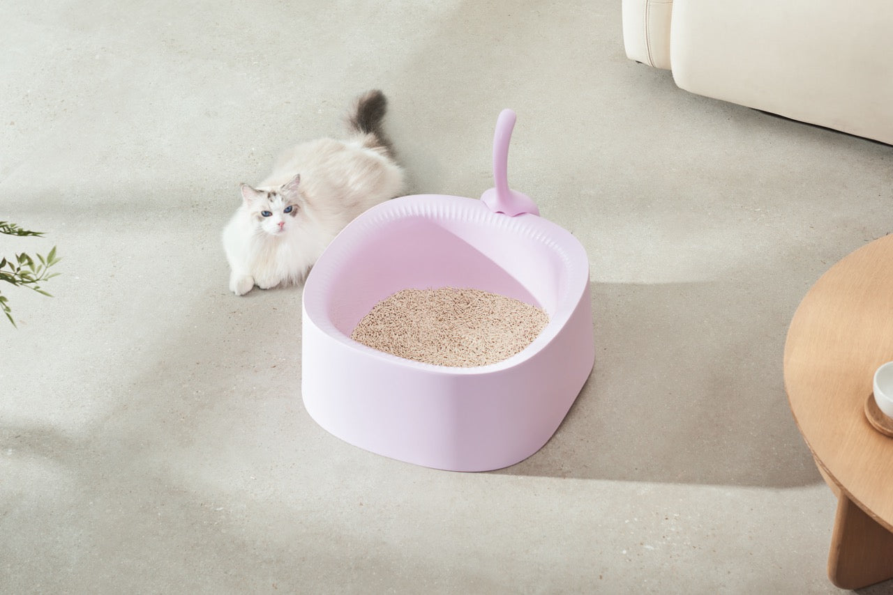 Michu Macaron Extra Large High Edge Open Cat Litter Box