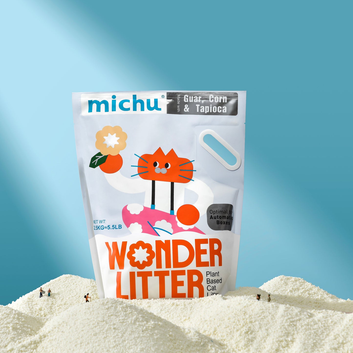 Michu Wonder Plant-Based Automatic Box Friendly Cat Litter 2.5kg