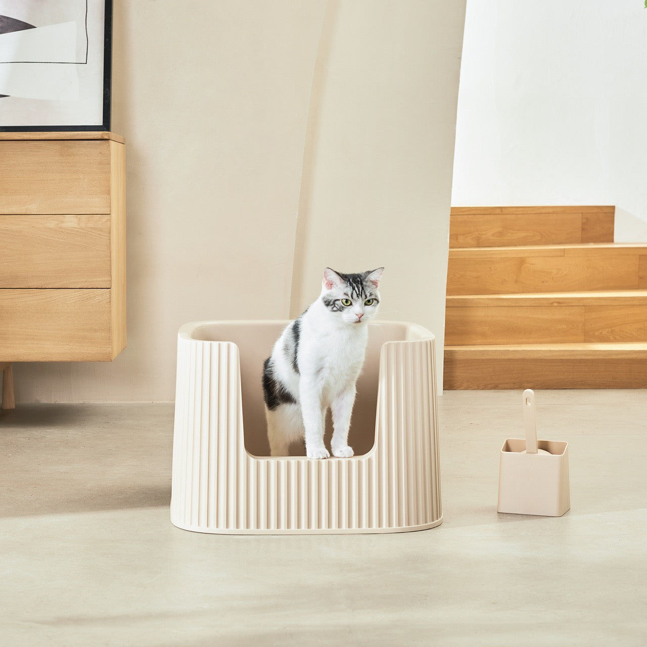 Michu XXL BoBa Deluxe Cat Litter Box – Spacious High‑Wall Design