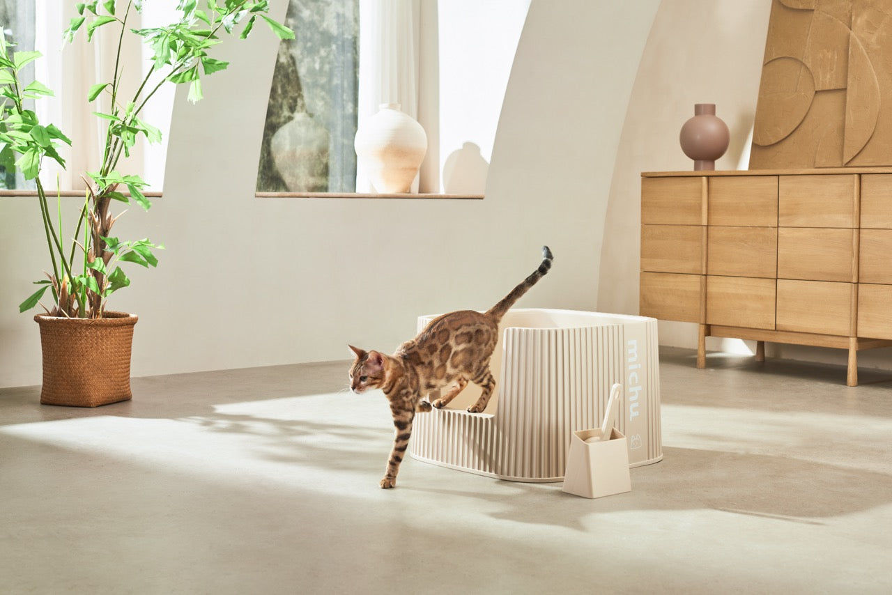 Michu XXL BoBa Deluxe Cat Litter Box – Spacious High‑Wall Design