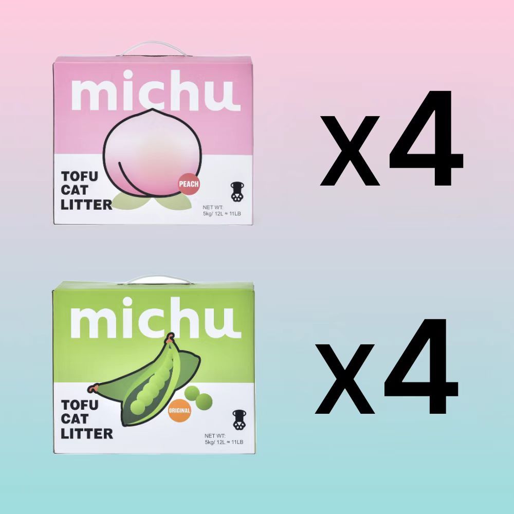 Michu Natural Clumping Tofu Cat Litter 5kg Value Box