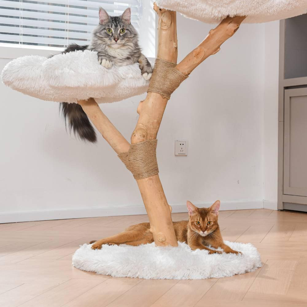 Michu Fluffy Blossom Extra Large Real Wood Cat Tree