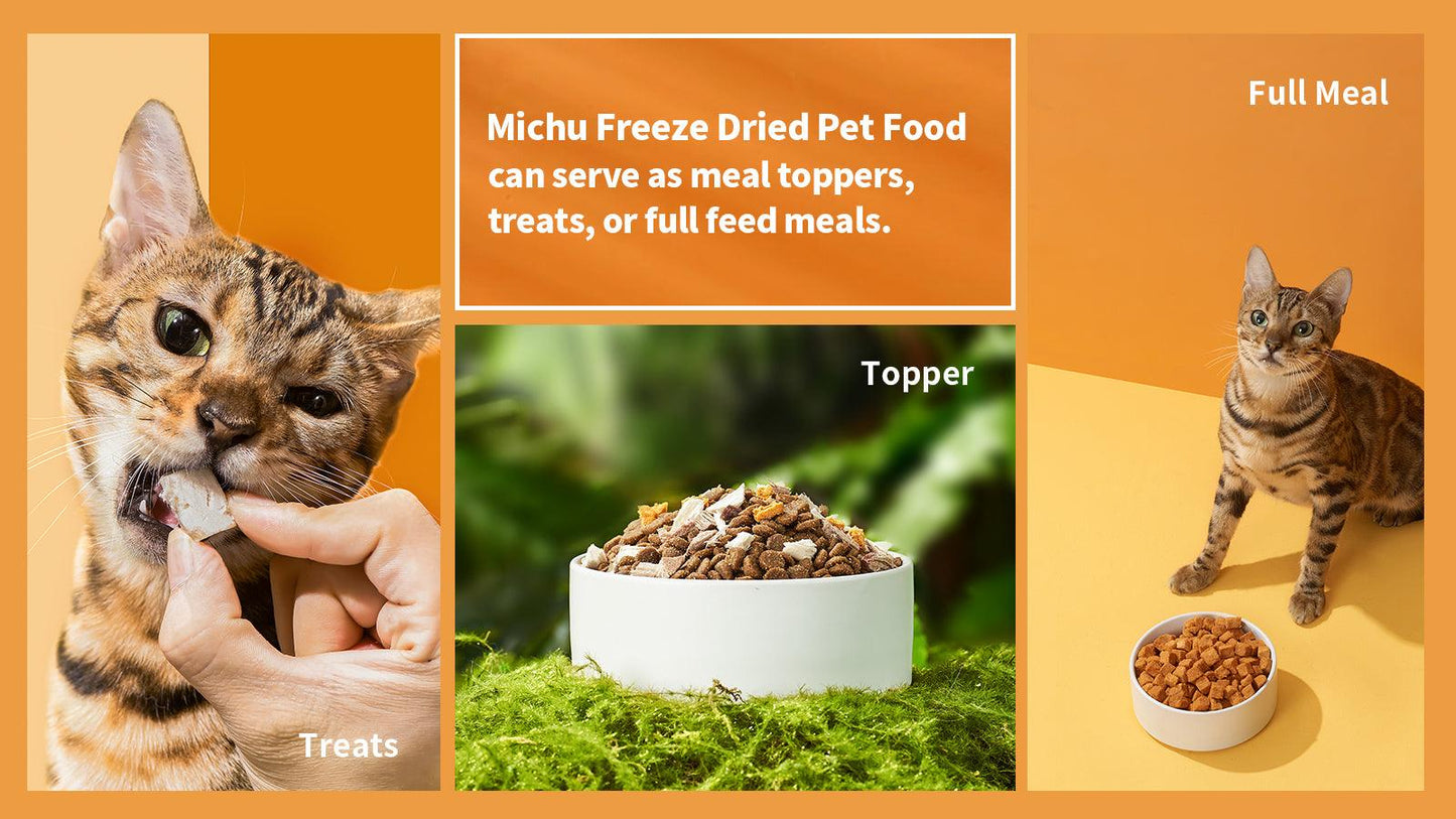 Michu Freeze-Dried Raw Pet Food 150g Chicken Beef Treats