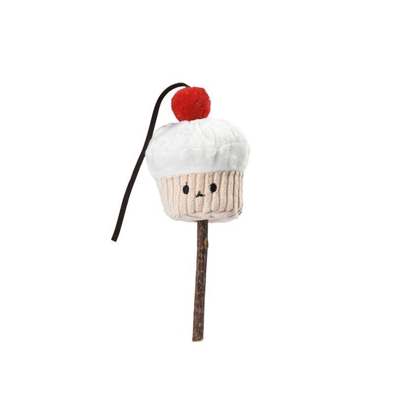 Silver Vine Stick Interactive Plush Cat Toy – Happy Tempura & Cupcake