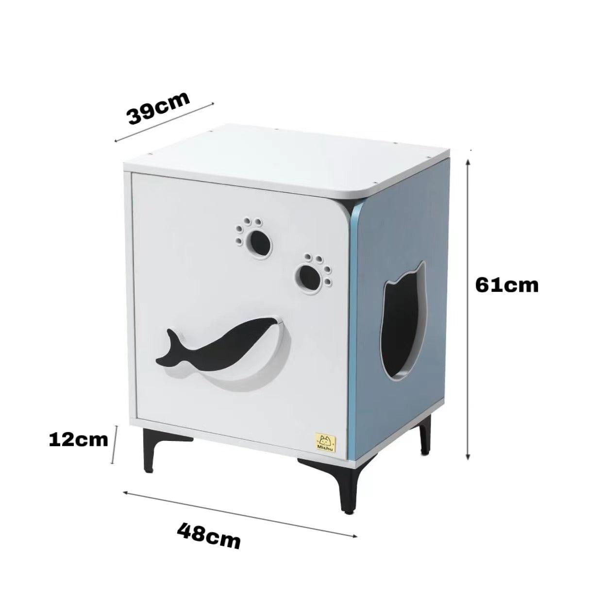 Michu Hidden Cat Furniture Litter Box Enclosure End Table