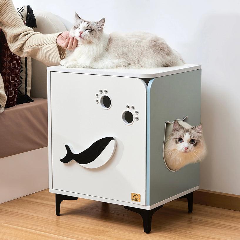 Michu Hidden Cat Furniture Litter Box Enclosure End Table
