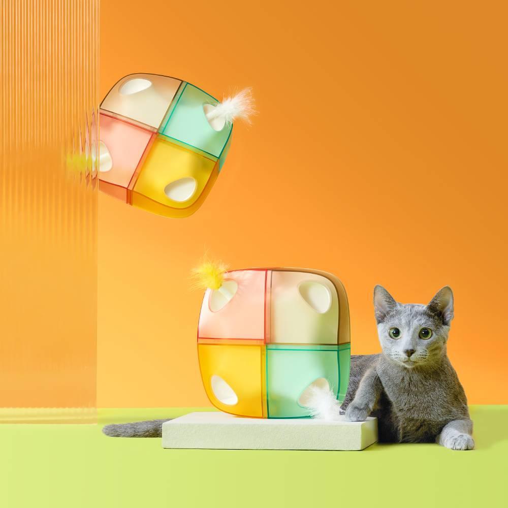 Michu Interactive Feathered Rechargeable Cat Toy Box Automatic Play