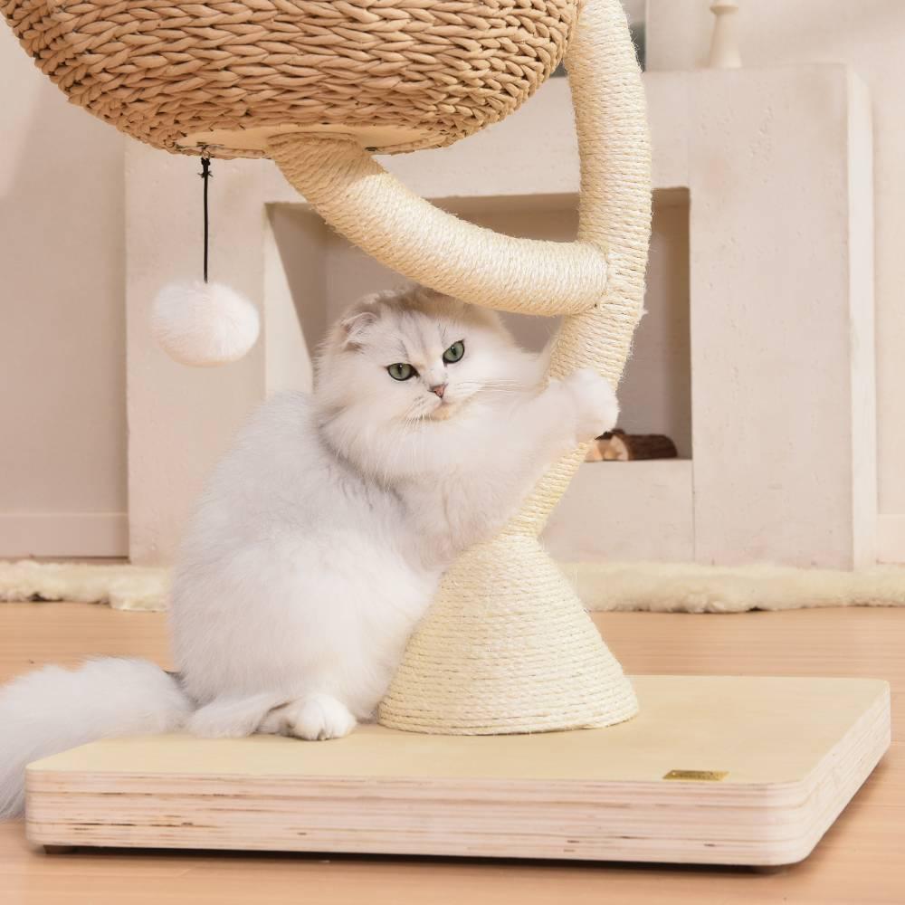 MICHU Iris Deluxe 3‑Tier Designer Flower Cat Tree