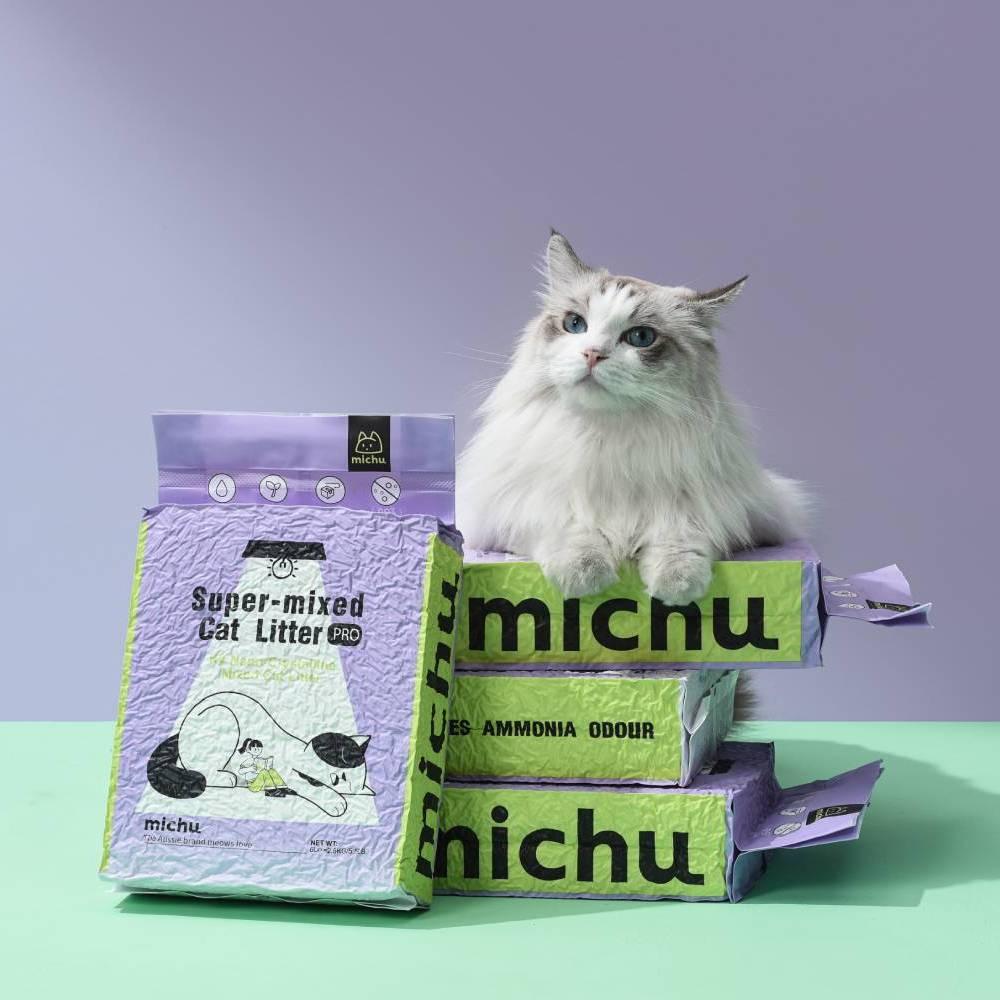 Michu Premium Mixed Tofu Cat Litter Pro Gen2 6L Flushable